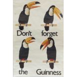 Don't Forget the Guinness, , a poster, 152 x 100cm, together with a reproduction locomotive