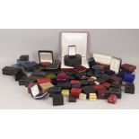 A large collection of late 19th and 20th century jewellery display boxes (approx 76)Please refer