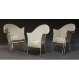 Philippe Starck, a set of six 'Lord Yo' stacking chairs for Aleph, c.2000, the white injection