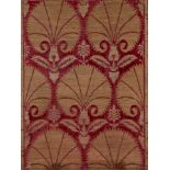 An Ottoman voided silk velvet and metal thread textile panel, Bursa or Istanbul, Turkey, late 16th