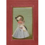 Portrait of Rawat Jai Singh of Sangramgarh (r. 1621-67AD.), Mewar, Rajasthan, 19th century, opaque