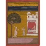 An illustration from a Ragamala series, Kakubh Ragini, Central India, circa 1700, gouache on paper