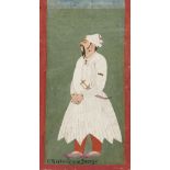 Portrait of Rao Maldev Rathore of Jodhpur (r.1532-62), Rajasthan, 19th century, opaque pigments on