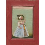 Portrait of Maharana Sangram Singh (r.1710-1734AD), Mewar, Rajasthan, 19th century, opaque