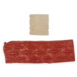 A large chalcedony cylinder seal, circa 3000 B.C., with shoal of swimming fish, 3cm. high