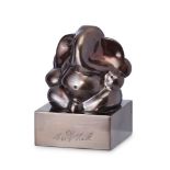 B. Vithal (1933/35-1992), Untitled, bronze sculpture, signed "B. Vithal" to base, 11cm highPlease