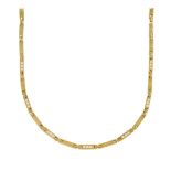 A continental, diamond flexible necklace, of rectangular-link panels the central panels