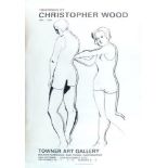 Christopher Wood, British 1901-1930- Drawings by Christopher Wood Poster, 1977; lithograph poster on