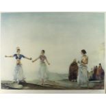 Sir William Russell Flint RA, Scottish1880-1969- Castanets; offset lithograph in colours, signed