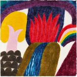 Carol Summers, American 1925-2016- Puna Vida; woodcut printed in colours on thin wove, signed,