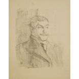 Henri de Toulouse-Lautrec, French 1864-1901- Lucien Guitry [Adriani 265], 1898; lithograph on