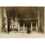 William Walcot RBA RE, British 1874-1943- The Basilica of Maxentius; etching and aquatint on wove,