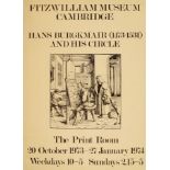 After Hans Burgkmair the Elder, German 1473-1531- The Print Room Poster, 1973; lithographic poster