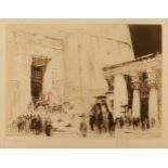 William Walcot RBA RE, British 1874-1943- Caesar in Egypt, c. 1926; etching with drypoint and