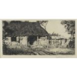 Paul Drury, British 1903-1987- Hayling Island, 1924; etching on wove, signed, inscribed and dated in