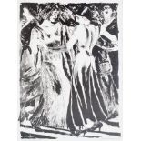 David Remfry MBE RA, British b.1942- Untitled (Dancers), 1988; lithograph on wove, signed, dated and