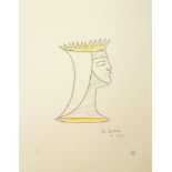 Jean Cocteau, French 1889-1963- Hommage 1993; four lithographs in colours on Velin Arches paper