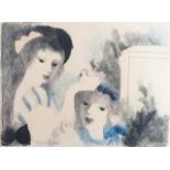 Marie Laurencin, French 1883-1956- Les enfants du château, 1930; llthograph in colours on wove,