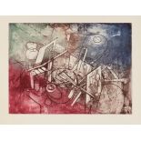 Roberto Matta, Chilean 1911-2002- Come detta dentro vo significado [Sabatier 58], 1965; two etchings