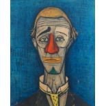 Bernard Buffet, French 1928-1999- Clown from Mon Cirque, circa 1968; offset lithograph in colors,