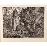 Luther Roberts, British 1923-1988- Childhood Memory; wood engraving, signed, titled and numbered 2/