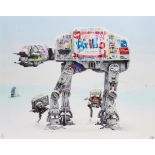 JJ Adams, British b.1978- Imperial Walkers; giclee print in colours on wove, signed with initials