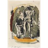 After Georges Braque, French 1882-1963- Torero, 1950; photolithograph in colours on wove, signed and