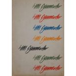 Willi Baumeister, German 1889-1955- Pamphlet with Untitled abstract insert, 1949; lithograph in