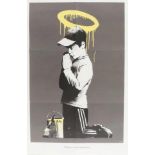 Banksy, British b.1974- Forgive Us Our Trespassing, 2010; offset lithograph printed in colours on