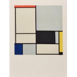 After Piet Mondrian, Dutch 1872-1944- Composition No.2, 1921; screenprint in colours on BFK Rives