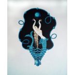 Erté, Russian/French 1892-1990- Untitled (Mermaid), 1982; two lithographs in colours on wove, for
