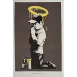 Banksy, British b.1974- Forgive us our trespassing, 2010; offset lithograph in colors, printed