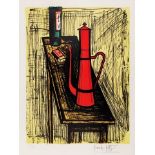 Bernard Buffet, French 1928-1999- La Cafetiere Rouge [Solier 411], 1982; lithograph in colours on