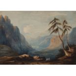 Attributed to Paul Martin, French 1830-1903- Switzerland; watercolour, signed and titled verso in