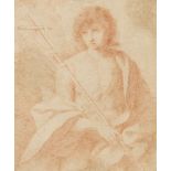 Italian School, early/mid 18th century- Ecce Homo; red pencil on watermarked laid paper, 28.5 x 23.