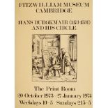 After Hans Burgkmair the Elder, German 1473-1531- The Print Room Poster, 1973; lithographic poster