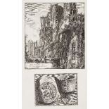 Francesco Piranesi, Italian 1756-1810- Del Castello dell' Acova Givilia; etching on laid paper, 29 x