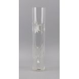Attributed to Toni Zuccheri, Italian 1937-2008, for Veart, Scorze, a clear glass vase of cylindrical