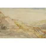 Philip Wilson Steer OM NEAC, British 1860-1942- River landscape, 1910; watercolour over pencil,