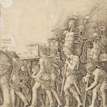 After Andrea Mantegna, Italian 1431-1506- The Corselet Bearers, from the Triumph of Caesar, c.
