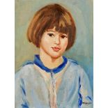 Philip Naviasky, British 1894-1983- Portrait of a child; oil on board, signed, 49x36cm (ARR)in a