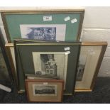 A quantity of architectural prints,