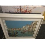 Two Venetian paintings and three prints