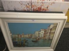 Two Venetian paintings and three prints