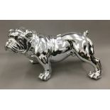 A silvered bulldog