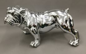 A silvered bulldog