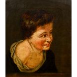 CONTINENTAL SCHOOL (19th century), Portrait of a Child, oil on canvas, framed. 29 x 34.5 cm.