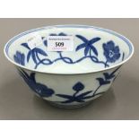 A Chinese blue and white porcelain bowl