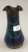 An Antique Loetz type iridescent glass vase