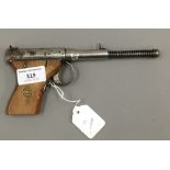 An early 20th century Dolla Mark II 'Gat Type' .177 air pistol by J. G.